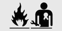 Flammability warning symbol for R-1234yf refrigerant used in Kia K4
