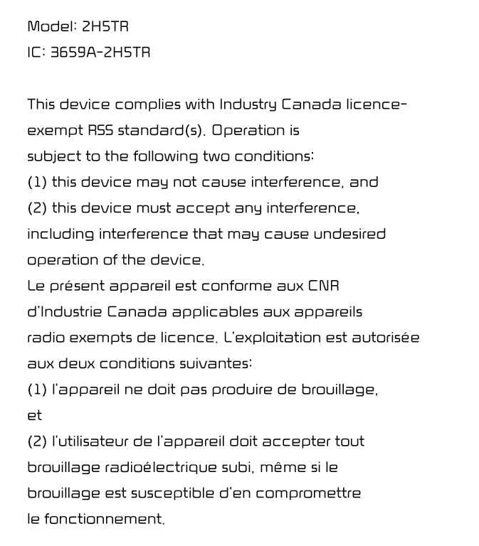 Kia K4 corner radar system Canadian regulatory compliance certification