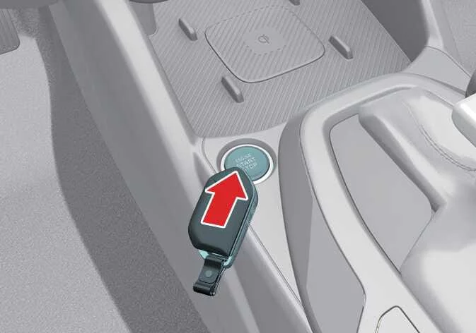 Manual starting procedure using the Kia K4 ENGINE START/STOP button