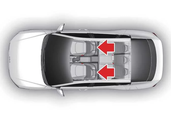 Adjusting the front seat headrest height in the Kia K4 for optimal neck protection