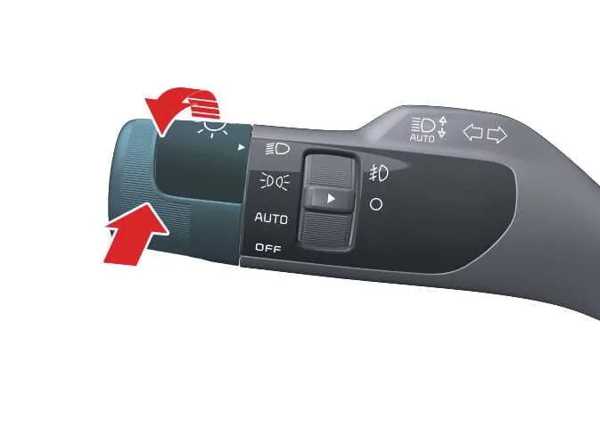 Kia K4 instrument cluster displaying the High Beam Assist (HBA) activation icon