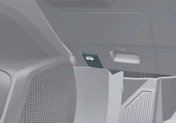 Location of the interior hood release handle lever located on the driver side lower kick panel area of a Kia K4