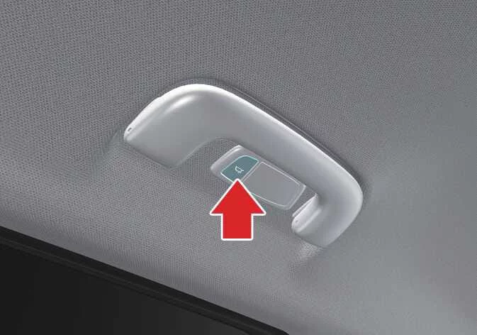 Personal reading lamp detail for the Kia K4 5-door hatchback variant