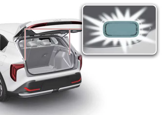 Cargo area light for the Kia K4 5-door hatchback