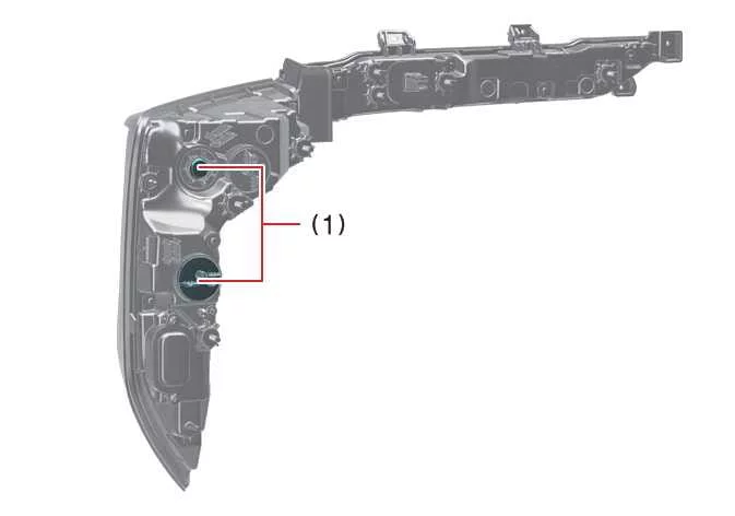 Step-by-step guide for removing the Kia K4 rear combination lamp assembly