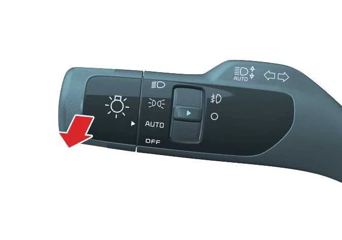 Indicator on the Kia K4 dashboard showing high beam status