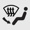 Icon for Floor/Defrost mixed airflow mode