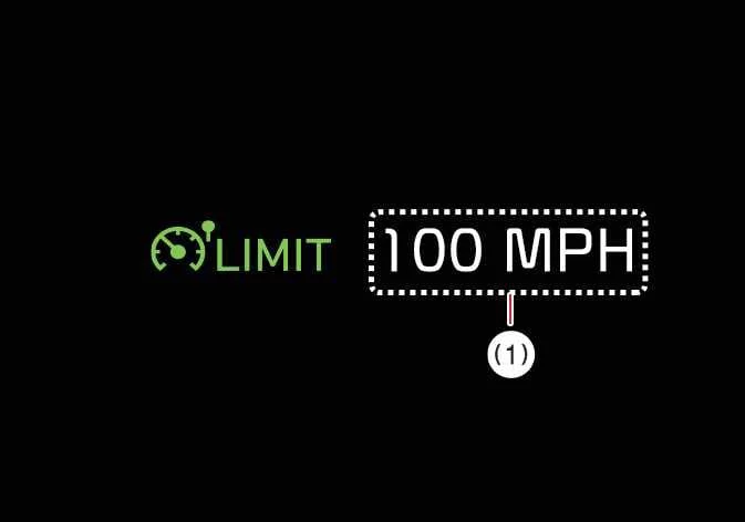 Kia K4 visual warning alert when speed limit exceeded