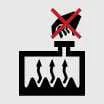 Warning symbol for hot cooling system components on Kia K4