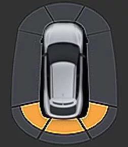 Kia K4 distance warning level 1 infotainment icon