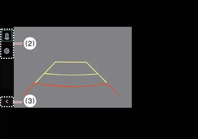 Kia K4 rear-view camera screen interface