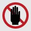 Kia K4 warning sign for moving engine fan and belts