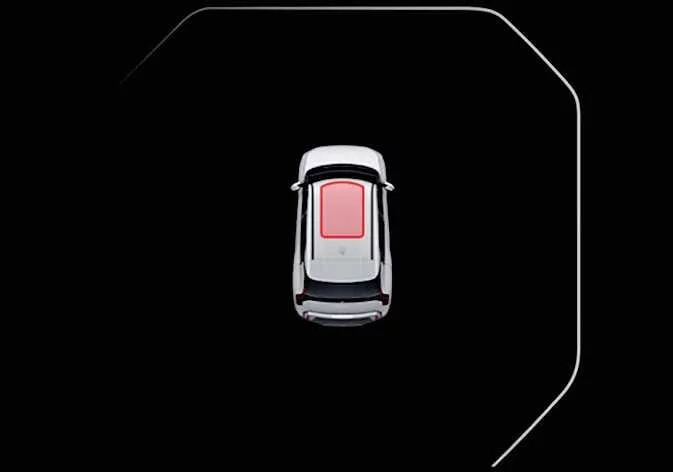 Dashboard instrument cluster display showing the sunroof open alert message in a Kia K4