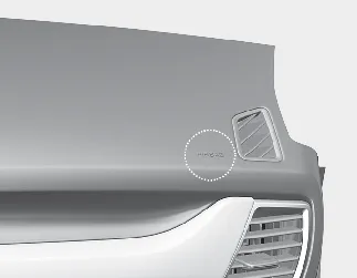 Kia Seltos passenger front air bag location above the glove box