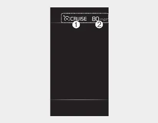 Kia Seltos Cruise Control CC indicator and set speed display