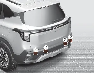 Kia Seltos rear ultrasonic sensors for Forward and Reverse Parking Distance Warning
