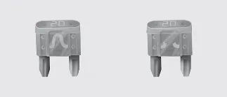Kia Seltos blade type fuse normal and blown condition
