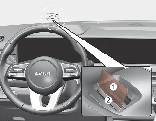 Kia Seltos Head-Up Display HUD combiner and shutter