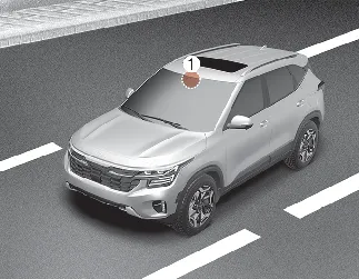 Kia Seltos HDA front view camera detecting sensor