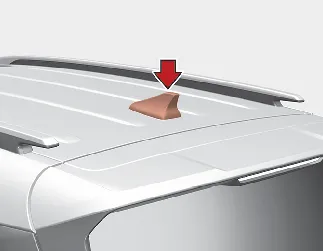 Kia Seltos shark-fin antenna on roof