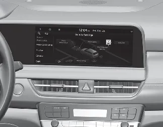 Kia Seltos infotainment system vehicle settings screen