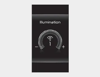 Kia Seltos instrument cluster brightness level display