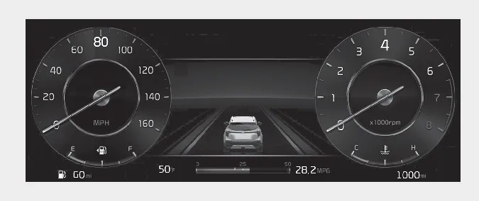 Kia Seltos full LCD instrument cluster Theme A B C