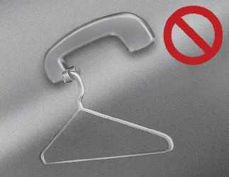 Kia Seltos coat hook safety illustration