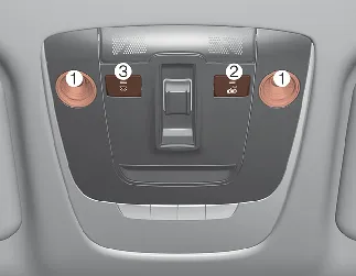 Kia Seltos map lamp Type A overhead console