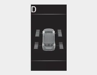 Kia Seltos AWD driving force distribution information screen