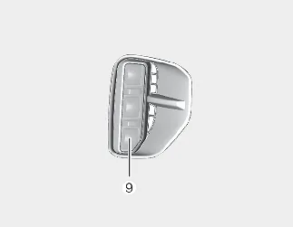 Kia Seltos front fog lamp Type B LED position diagram