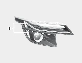 Kia Seltos Headlamp Type B LED position lamp and daytime running lamp replacement