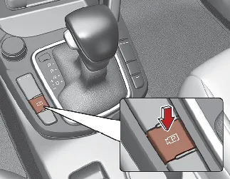 Kia Seltos Parking View button for Rear View Monitor operation