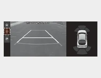 Kia Seltos Rear View Monitor rear view screen operation