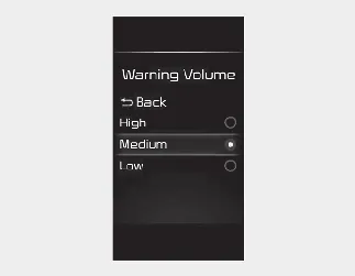 Kia Seltos Smart Cruise Control SCC warning methods settings
