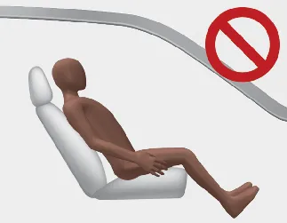 Kia Seltos passenger seated with seatback in upright position