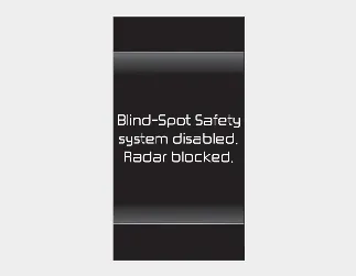 Kia Seltos Safe Exit Warning disabled radar blocked message
