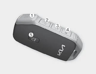 Kia Seltos smart key buttons for deactivating smart liftgate