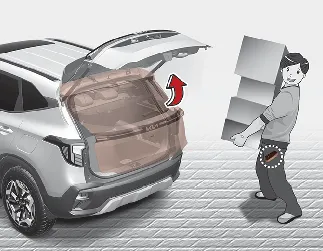 Kia Seltos smart liftgate no-touch opening system