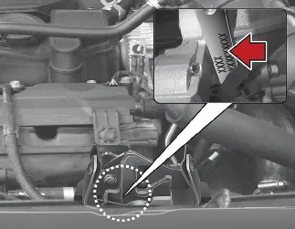 Kia Seltos Smartstream G1.6 T-GDi engine number location