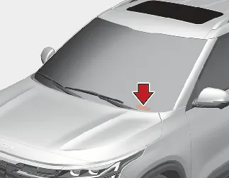 Kia Seltos VIN label on dashboard plate