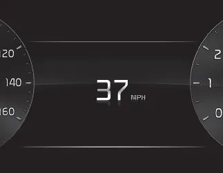 Kia Seltos digital speedometer Type B display