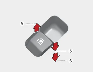 Kia Seltos Type B auto down power window switch