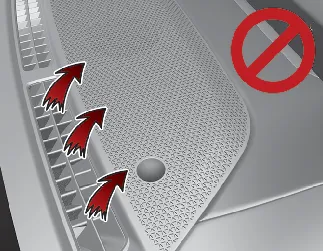 Kia Seltos windshield defrosting airflow outlet illustration